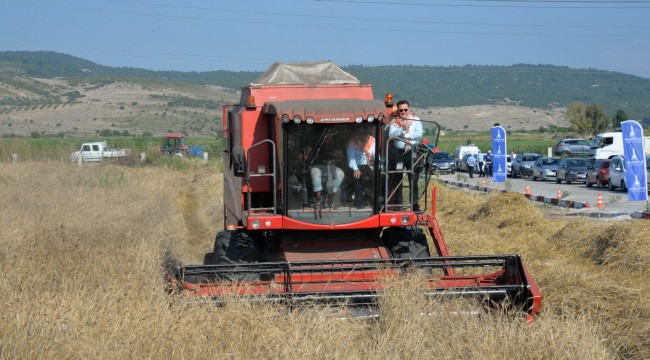 Karakılçık Buğdayı Hasadı Yapıldı