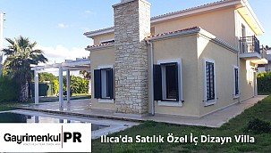 Çeşme Ilıca'da satılık özel iç dizayn lüks villa