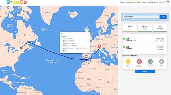 Konteyner Takip ve Rota Arama Platformu Shipsgo Yatırım Aldı