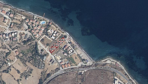 İzmir Karaburun’da denize sıfır satılık 1.753 m2 arsa 